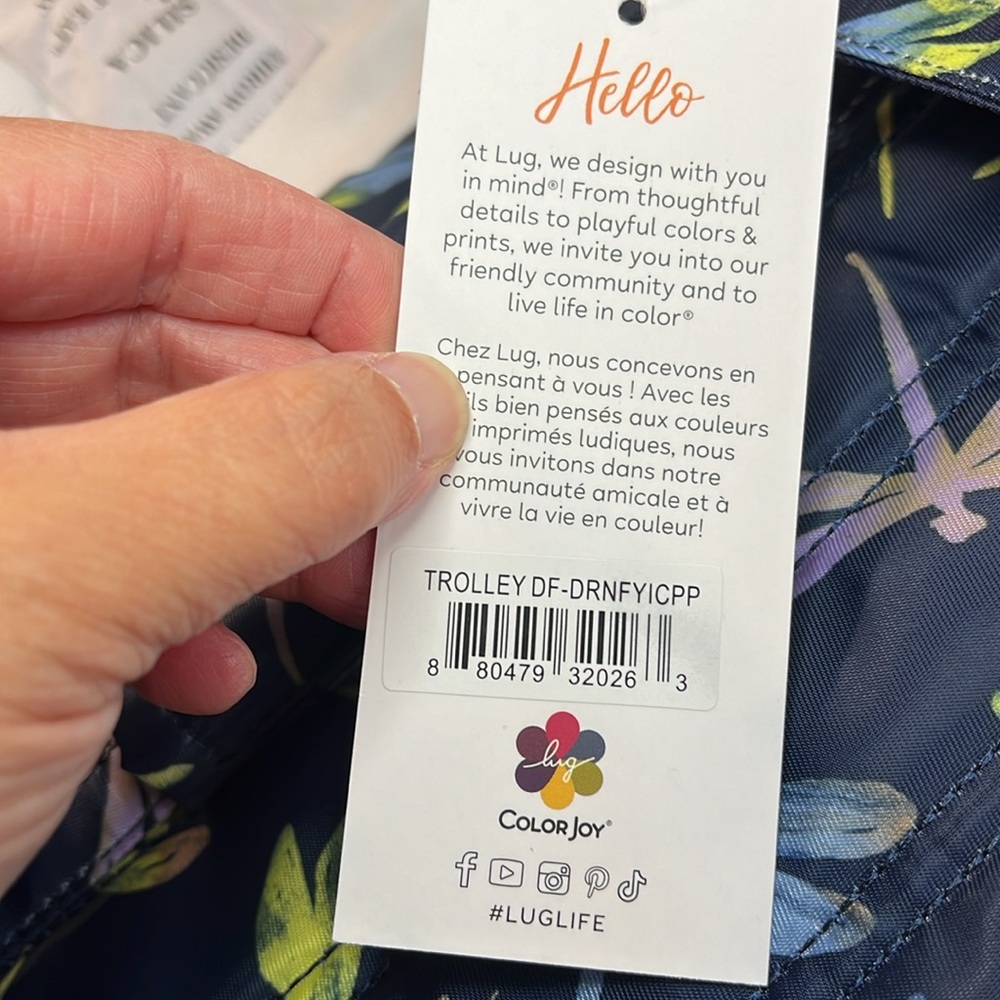 NWT Lug Trolley Duffel Bag - Dragonfly Icepop - Picture 10 of 10